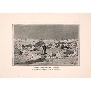  1900 Halftone Print Cross Hummocks Crevasses Belgica Field 