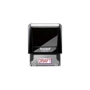   Trodat 4911 (Ideal 50) Red Self Inking Rubber Stamp: Office Products