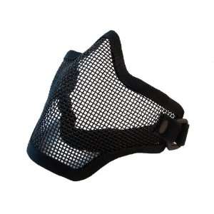Airsoft Half Face Mask With Wire Mesh Black TMC  Sports 