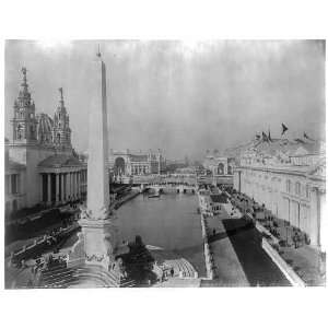 Columbian Exposition,Chicago,1893,obelisk monument 