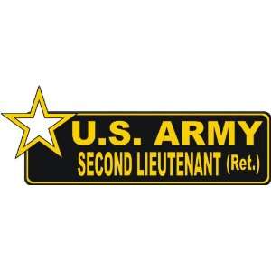 United States Army Retired Second Lieutenant Bumper Sticker Decal 9