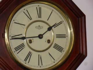 Octagonal Striking Regulator Schoolhouse Clock  