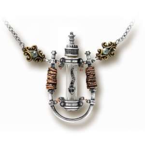  GMT Electro Magnetic Chamber Alchemy Gothic Necklace 