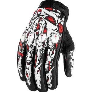   Mens Textile Sportsbike Racing Motorcycle Gloves   Red / 2X Large