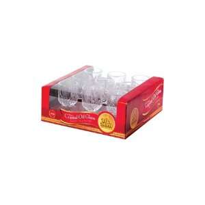 Large Crystal Glass Oil Cup Holders #14 / 9 Pack Burning Time 3 Hours 