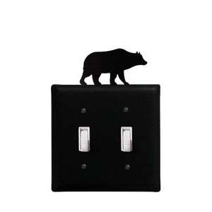  Bear   Double Light Switch Cover