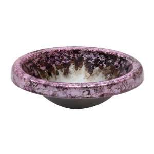   Topmount Or Drop In Rustic Round Glass Basin, Purple: Home Improvement