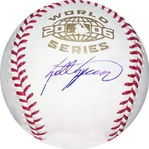  Scott Spiezio Autographed World Series Baseball Sports 