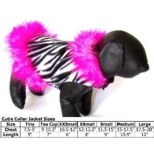  Cutie Collars Zebra Floozie Jacket Small