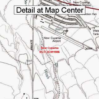  USGS Topographic Quadrangle Map   New Cuyama, California 