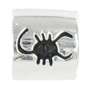 Quiges Sterling Silver Scorpius Bead for Pandora/Troll/Chamilia etc 