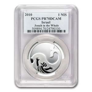   Jonah in the Whale Silver 1 NIS PR 70 DCAM PCGS: Everything Else