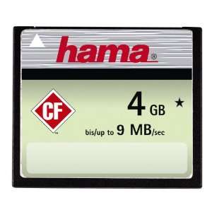  Hama 4Gb High Speed 9Mb/S Compact Flash Card: Computers 