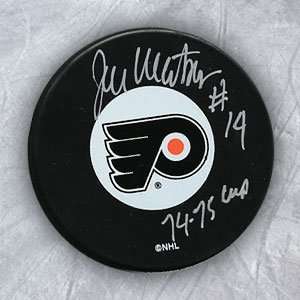  JOE WATSON Philadelphia Flyers SIGNED Hockey Puck: Sports 