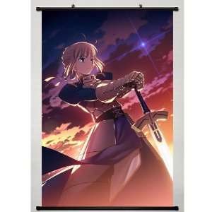 Home Decor Japanese Anime Wall Scroll Fate Stay Night Saber, 24*35