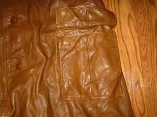 VTG Hand Tailored Sangwoo Leather Jacket size Medium  