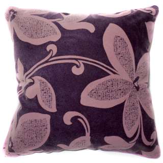   Light Purple Flower Velvet Cushion/Pillow/Throw Cover*Custom Size