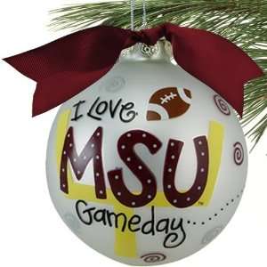  Mississippi State Bulldogs Silver Game Day Christmas 