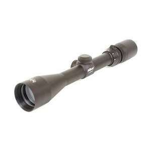 9x40mm Buck Silver Riflescope, 1/4 MOA, Medium Plex Reticle, Black 