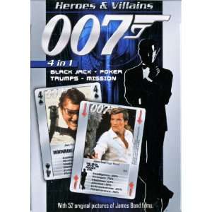    James Bond 007   Heroes and Villains Playing Cards: Toys & Games