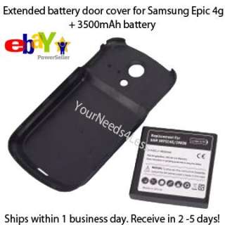 3500mAh EXTENDED Battery & CHARGER for Samsung EPIC 4G  