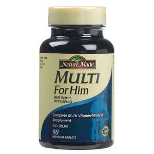  Nature Made Multi For Him Vitamin and Mineral, 90 Tablets 