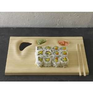 Domestic Aesthetic Bamboo Sushi Tray 