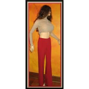   Victorias Secret Cuffed Bridget Fit Red Pants 2 Tall 
