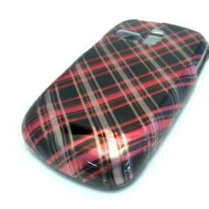  Samsung R355c Pink Brown Plaid Gloss Smooth Hard Case Cover Skin 