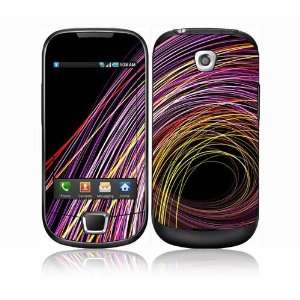  Samsung Galaxy 3 i5800 Decal Skin Sticker   Color Swirls 