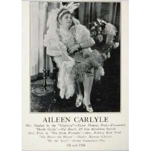  1930 Aileen Carlyle Virginian Hurdy Gurdy Paramount Ad 