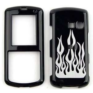  LG Banter UX265 AT&T Silver Flame On Black Hard Case/Cover 
