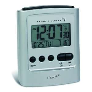  Digiview RC186W Atomic Table Clock with Indoor Temperature 