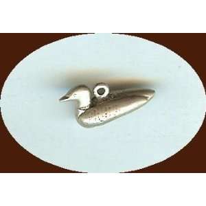  Duck Decoy, Sterling Silver Charm (Jewelry) Everything 