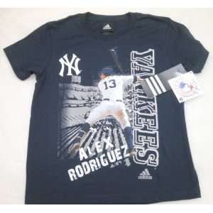  MLB Adidas N.Y. Yankees Alex Rodriguez Youth Focus T Shirt 