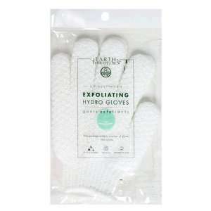  Earth Therapeutics Hydro Exfoliating Gloves, White, 1 pair 