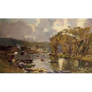   The Small Art of the Saine at BasMeudon in Autumn, By Lebourg Albert