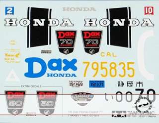   is this Tamiya replacement decal set for 1/6 HONDA DAX model kit