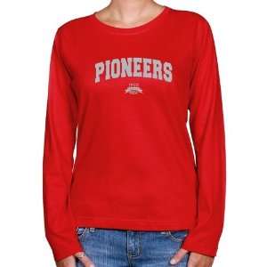  NCAA Sacred Heart Pioneers Ladies Red Logo Arch Long 