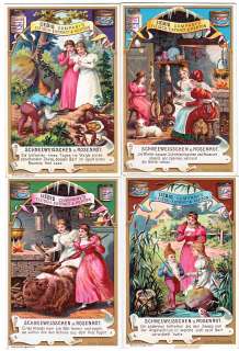   SNOW WHITE Cards Schneeweißchen und Rosenrot Snow White and Rose Red