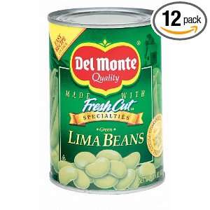 Del Monte Green Lima Beans, 15.25 Ounce Grocery & Gourmet Food