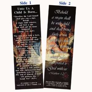  Christmas Bookmark   Unto Us A Child Is Born Case Pack 10 