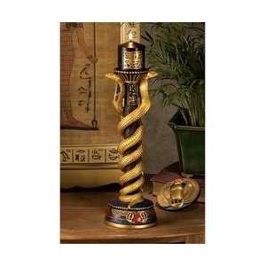  The Egyptian Cobra Goddess Altar Candlestick and Candle 