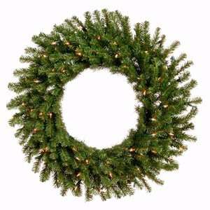  24 Balsam Christmas Fir Wreath 200T 50 Clear Lights: Home 