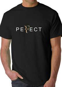 New Roger Federer Perfect Black Mens T Shirt S 5XL  