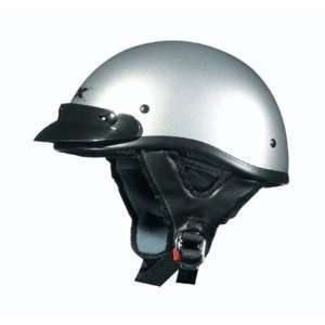  AFX FX 66 Beanie Solid Half Helmet X Small  Silver 