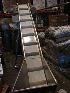   Stainless Steel incline conveyor with hopper Huwa Sales Denver  