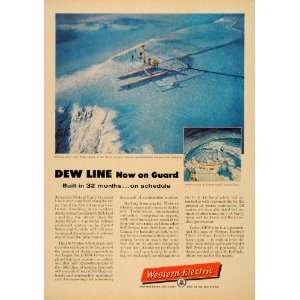  Ad Dew Line Radar Communication Western Electric   Original Print Ad 
