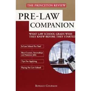  Pre Law Companion [Paperback] Ron Coleman Books