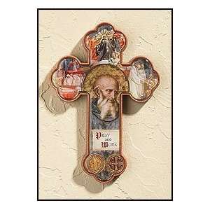   Benedict Crucifix Cross 4 and Half Inch in Size with Holy Prayer Card